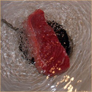 Ozonating a New York Steak
